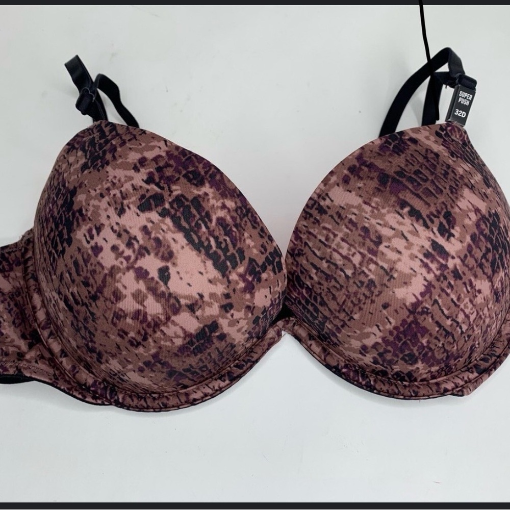 PINK Victoria's Secret Snakeskin Print Bra - Brown and Black